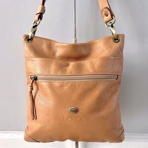 Avorio Italy Tan Leather Crossbody Bag Made in Italy